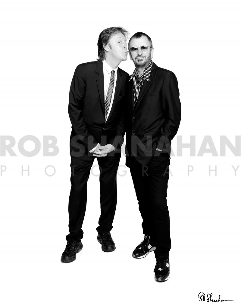 Rob Shanahan Paul McCartney Ringo Starr "The Kiss" Limited Edition Metal Print