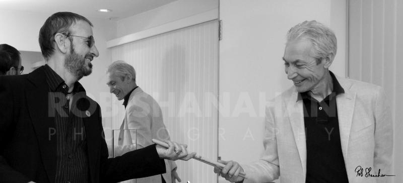 Rob Shanahan Ringo Starr Charlie Watts "Drum Legends" Limited Edition Metal Prin